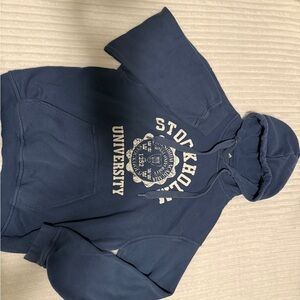 Gildan Navy Blue Stockholm University Hoodie